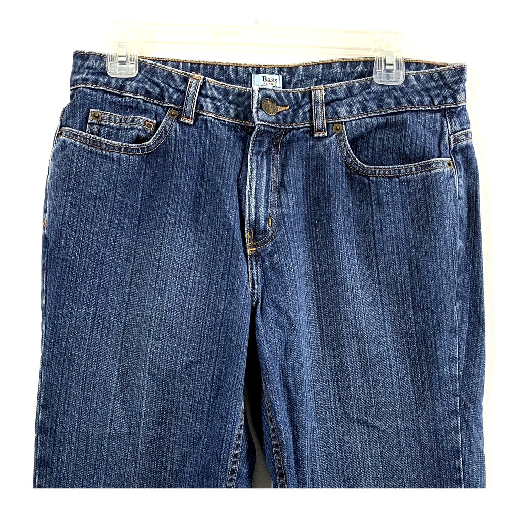 GH Bass Jeans Womens Size 10 Blue Medium Wash Denim Bootcut Mid Rise Casual - Picture 3 of 12